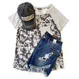 Dream the Day Away Camo Top