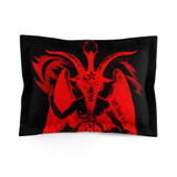 Baphomet Red - Pillow Case - Microfiber Pillow Sham