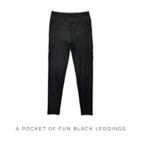 A Pocket of Fun Black Leggings