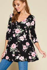 Sweet in the Springtime Top in Black