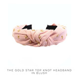 The Gold Star Top Knot Headband in Blush