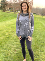 Shine Through the Darkness Cowl Neck Top Shine Through the Darkness Cowl Neck Top