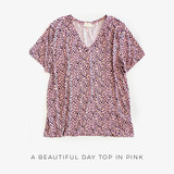 A Beautiful Day Top in Pink