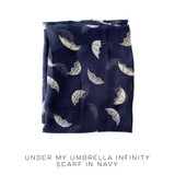 Under My Umbrella Infinity Scarf in Navy