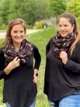 Under My Umbrella Infinity Scarf in Black