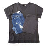 Basically Beautiful Top in Ash Gray