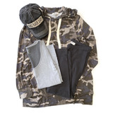 Lounging Around Capri Leggings in Ash Gray