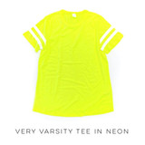 Very Varsity Tee in Neon