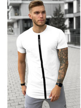 Silk Tshirt O-Neck Short Jogging Mens Shirts