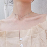 Sterling Silver Moon Star Necklace