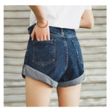 Wide Leg Elastic Waist High Waist Shorts