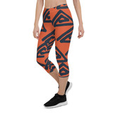 Geometric Tribal Print Capri Leggings Geometric Tribal Print Capri Leggings