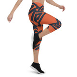 Geometric Tribal Print Capri Leggings Geometric Tribal Print Capri Leggings