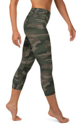 Army Yoga Capri Leggings