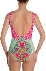 Classic Mandala One-Piece Swimsuit