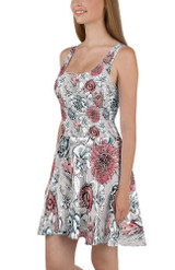 Floral Hispid Skater Dress