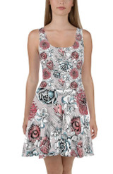 Floral Hispid Skater Dress