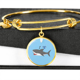 I Love Shark Bangle