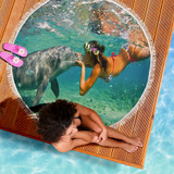 Dolphin Kiss Beach Blanket
