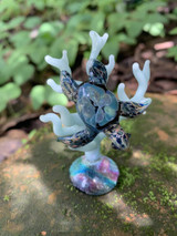 Sea Turtle Sea Coral Blown Glass Art Sculpture Turtle Diving in the Great Barrier Reef Office Gift Decor Sea Turtle Sea Coral Blown Glass Art Sculpture Turtle Diving in the Great Barrier Reef Office Gift Decor