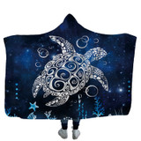 Wearable turtle Hoodie Blanket