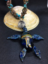 Special edition sea turtle pendant with sea shell necklace Special edition sea turtle pendant with sea shell necklace