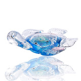 Handmade Sea Turtle Sculpture Art Glass Blown