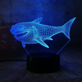 Shark  7 color changing LED lamp