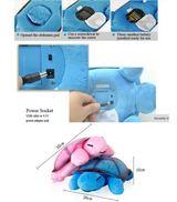 Turtle LED light plush