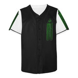 Man In Black Graffiti All Over Print Baseball Jersey