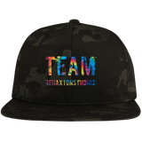 Summer Team Rehaxtonstudios Sport-Tek Flat Bill High-Profile Snapback Hat