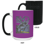 Graffiti Reindeer 15 oz. Color Changing Mug