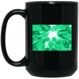 Zombies are Coming 15 oz. Black Mug