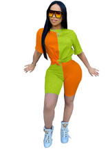 Two Piece Set Tracksuit Women TShirt Top Biker Shorts Set 2 Piece Sets Womens Outfits JoiningTogether Sweat Suits Ensemble Femme Two Piece Set Tracksuit Women TShirt Top Biker Shorts Set 2 Piece Sets Womens Outfits JoiningTogether Sweat Suits Ensemble Femme