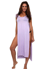Women's Open Side Tunic Swimwear Cover-up Beach Dress