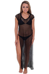 Women's Open Side Tunic Swimwear Cover-up Beach Dress