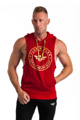 GET FIT NEVER QUIT STRINGER HOODIE
