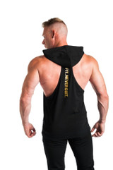 GET FIT NEVER QUIT STRINGER HOODIE