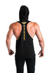 GET FIT NEVER QUIT STRINGER HOODIE