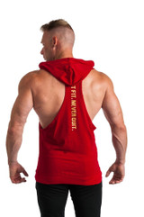 GET FIT NEVER QUIT STRINGER HOODIE