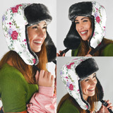 Trapper Hat-Floral