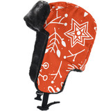 Trapper Hat- Christmas floral hand drawn