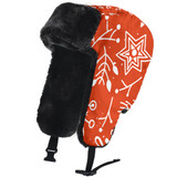 Trapper Hat- Christmas floral hand drawn