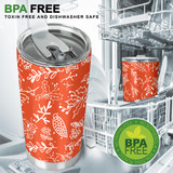 Christmas floral hand drawn Tumbler