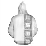 White Bandana Lineup Pullover Hoodie