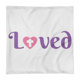 Loved All-Over Print Premium Zipper Pillow Case only