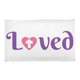 Loved All-Over Print Premium Zipper Pillow Case only