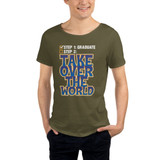 Take Over The World Men's Raw Neck Tee