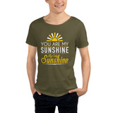 You Are My Sunshine My Only Sunshine Men's Raw Neck Tee