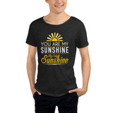 You Are My Sunshine My Only Sunshine Men's Raw Neck Tee